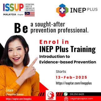 ISSUP Malaysia INEP Plus Training Course on Introduction to Evidence-Based Prevention