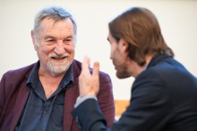 On the left Prof. Richard Pates, on the right the Head of Departement Professor Miovsky.